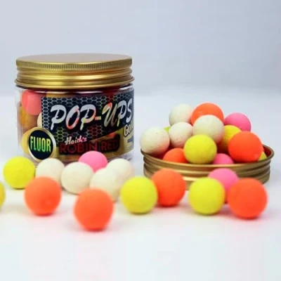 Imagen de Pro Elite Baits Gold Fluor Pop ups Robin Red 14 15mm (50g)
