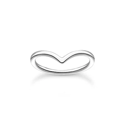 Imagen de THOMAS SABO Anillo de mujer en forma V Plata TR2393 001 21, 52, ley, Sin piedras preciosas