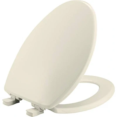 Imagen de Bemis 7300SLEC 346 El Asiento de Inodoro se Cierra Lentamente y Quita fácilmente para Limpiar, Galleta/Lino, 1 Pack Elongated