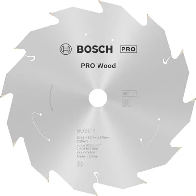 Imagen de Bosch Professional Disco de sierra circular Standard for Wood (madera, 165 x 15,875 1,5 mm, 12 dientes, accesorio sin cable)