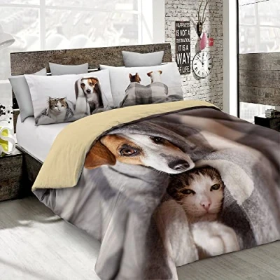 Imagen de Italian Bed Linen MB Home Italy, Juego de Funda nórdica Goodnight, Peggy, Doble