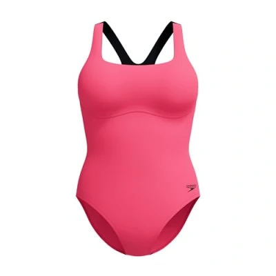Imagen de Speedo Womens FLEX BAND Swimsuit WITH Built IN SWIM BRA Bañador, Mujer, Talla: 44, Raspberry fill