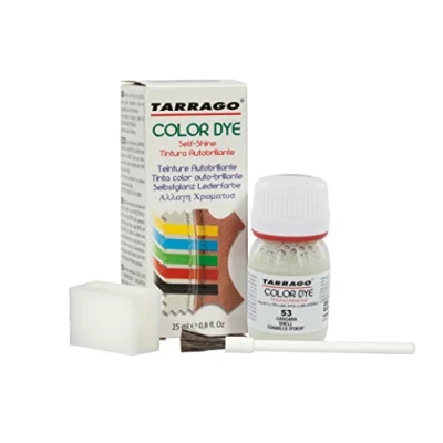 Imagen de Tarrago Self Shine Color Dye 25 ml Tintura Autobrillante para Zapatos y Accesorios Cubre Rozaduras Desgastes del Calzado Cáscara (53)