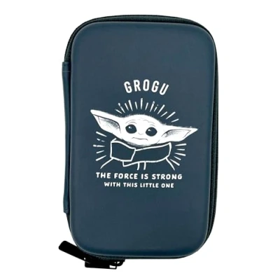Imagen de Funda disco duro Disney Baby Yoda Grogu, Para externo, Azul