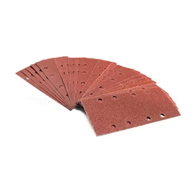 Imagen de Fd Workstuff Juego de hojas lija 60 piezas 93 x 190 mm 10 grano cada una 40/60/80/120/180/240 autoadhesiva para lijadora orbital papel