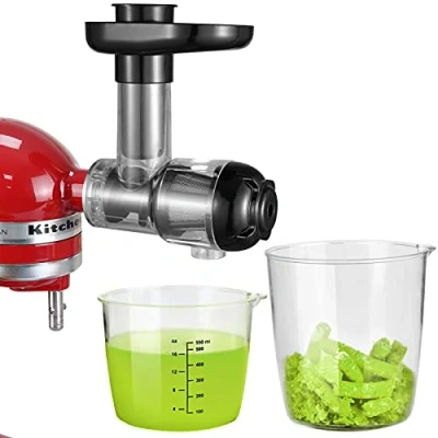 Imagen de Accesorio Exprimidor Masticador para compatible con de Pie KitchenAid,Accesorios Exprimidores Lentos by Gdrtwwh,Ideal Frutas y Verduras (Negro)
