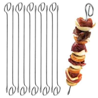 Imagen de Juego de 10 Pinchitos para Barbacoa, 210 mm, Acero Inoxidable, Fabricado en Alemania