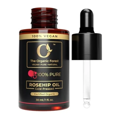 Imagen de USDA Organic Rosehip Oil 100% Pure Cold Pressed Rose Hip for Face &amp; Skin, Natural Moisturizer, Hydrating Nourishing, Non Greasy, All Skin Types Seed
