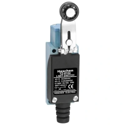 Imagen de Heschen Interruptor de límite TZ 8104 Palanca rodillo rotatorio 10A 250VAC SPDT Momentario para CNC Molino Plasma