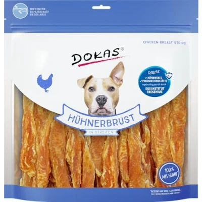 Imagen de DOKAS Sin Cereales Premium Snack en Tiras para Perros Ideal Entre 900 g (1 Unidad)