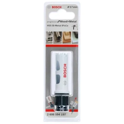 Imagen de Bosch Professional Progressor for Wood and Metal Sierra de corona (para madera y metal, diámetro 17 mm, accesorios para taladro)