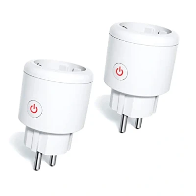 Imagen de Enchufe Inteligente ZigBee, 16A Alexa con monitor de consumo energía, App control remoto Smart Plug temporizador, por voz compatible Alexa/Google Home, Hub Requerido 2PCS