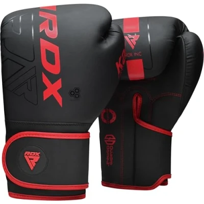 Imagen de RDX Guantes de Boxeo Muay Thai Entrenamiento, Maya Hide Cuero, Kara Boxing Gloves para Sparring Kickboxing Saco Manoplas MMA Fight Training, Hombres Mujeres, 8 10 12 14 16oz