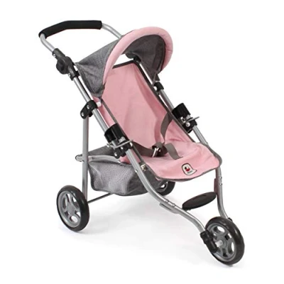Imagen de Bayer Chic 2000 Cochecito de muñecas Lola, joggy, muñecas, para Color Gris y Rosa