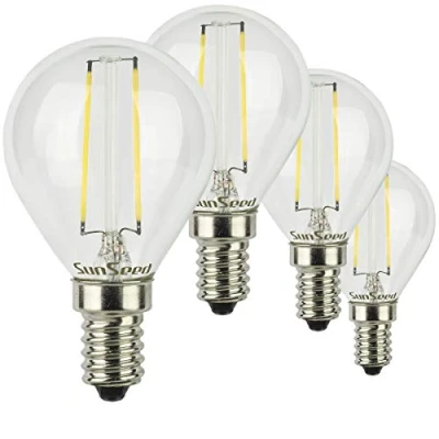Imagen de SunSeed 4x Bombilla Esférica Filamento LED E14 2W = 25W Blanco Neutro 4000K