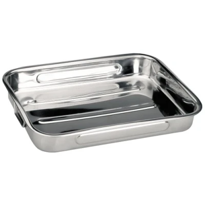 Imagen de Ibili RUSTIDERA INOX BISTROT 45 CMS, Stainless Steel, Silver, 48 x 34 cm