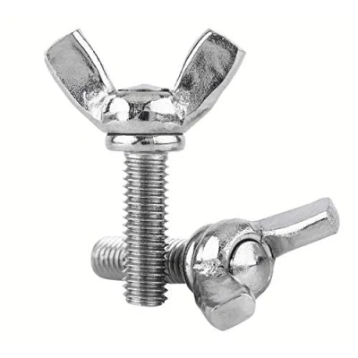 Imagen de DOJA Industrial Tornillos de Mariposa M8 x 20 mm PACK 10 Tornillo Acero Roscas con Ala Fácil Uso y Aplicación