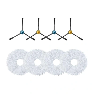 Imagen de Juego de accesorios para robot aspirador Eureka J12 Ultra Incluye 4 cepillos laterales y mopas, kit recambio esencial