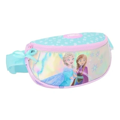Imagen de Safta Frozen Cool Days Riñonera Infantil Niño, Ideal para Jóvenes y Niños de Diferentes Edades, Cómoda Versátil, Calidad Resistencia, 23x9x14 cm, Color Violeta/Celeste