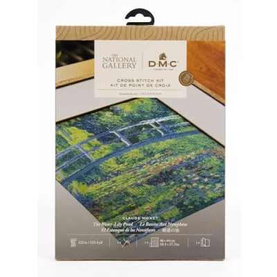 Imagen de DMC Estanque de nenúfares Monet, The National Gallery Kit punto cruz Avanzado