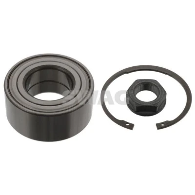 Imagen de SWAG 62 90 5543 Juego de cojinete rueda con tuerca del eje circlip 82 Rodamiento a bolas contacto angular PEUGEOT: 206 Hatchback