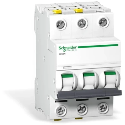 Imagen de Schneider Electric A9F04316 Disyuntor iC60N, 3P, 16A, C características