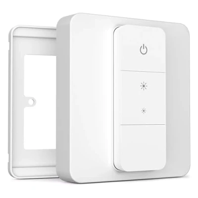 Imagen de IYOKI® Standard Cubierta de Interruptor para Philips Hue Dimmer V2, Compatible con Switch Cover, Adaptador Placa Luz Remoto, 1 Gang (1 Pack)