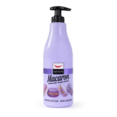 Imagen de Aquolina Baño ducha Macaron lavanda y miel. Gel de suave ligero rápida absorción Formato 500 ml