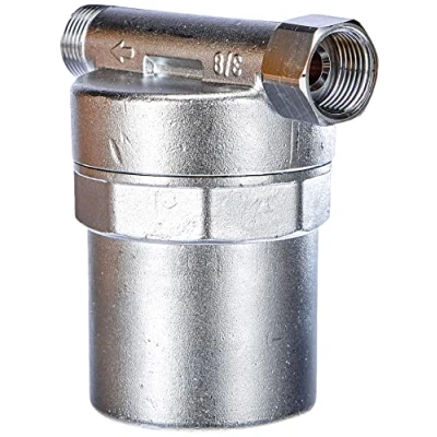 Imagen de Caleffi Antishock Amortiguador de Golpe ariete para tubería, fregaderos, lavabos y lavadoras, conexión 3/8 &quot;F Rosca 3/8&quot; M Cromado Modelo n. 525130