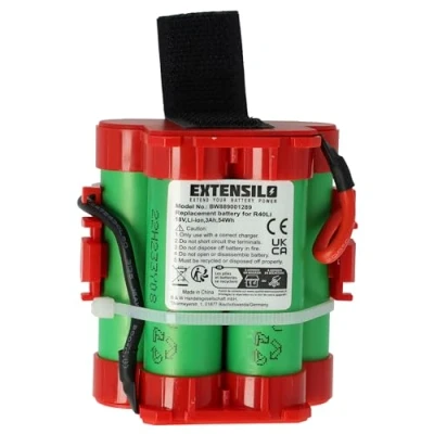 Imagen de EXTENSILO Batería Compatible con Husqvarna Automower 105, 105 2016, 2017, 2018 Robot cortacésped (3000 mAh, 18 V, Li Ion)