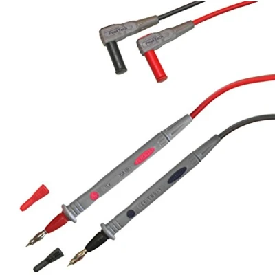 Imagen de Peak Tech 1 par flexible Multímetro de cables medición 120 cm, seguridad Juego prueba, 1000 V AC/DC, 10 A, Cat III/IV, pieza, TKS 4
