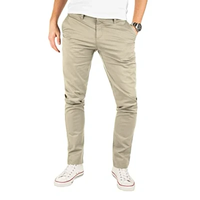 Imagen de Yazubi Pantalón Chino para Hombre Modelo Kyle by YZB Jeans de Negocios Hombres, Beis (Plaza Taupe 161105), W36/L30
