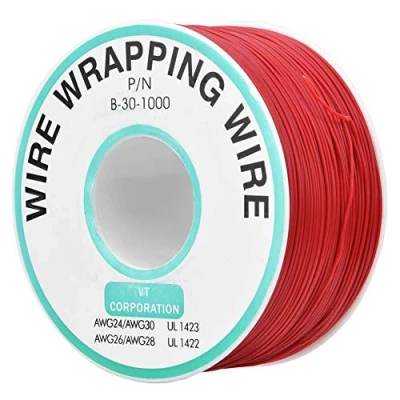 Imagen de línea de prueba Placa alambre electrónica vuelo Red OK Cable circuito impreso Reparación Antioxidación 30AWG Wrapping Jumper Wire 300m