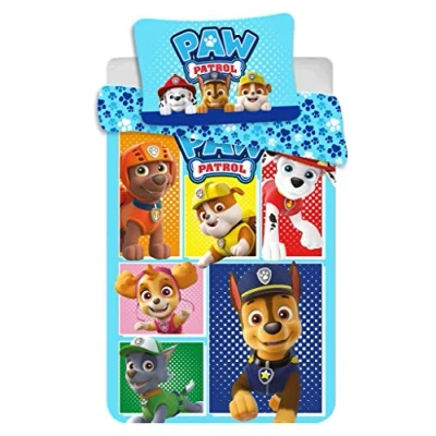 Imagen de Jerry Fabrics Paw Patrol PP184 Ropa de Cuna 100x135 CM