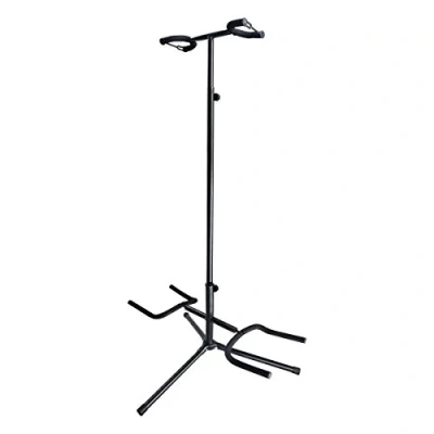 Imagen de Soundsation Soporte doble para guitarra y bajo, universal, con altura regulable cierre de seguridad