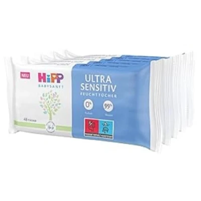 Imagen de HiPP Babysanft toallitas húmedas, ultrasensibles, 5 x 48