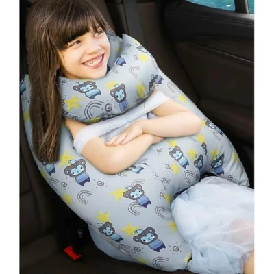 Imagen de Almohada De Viaje Niños, para Coche, Coche Forma H, Niños Viaje, Cervical Viajes Largos Adultos Y