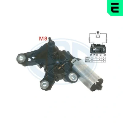 Imagen de ERA 460198A Motor del Limpiaparabrisas 12 posterior para vehíc. con volante a la izquierda AUDI: A3 Hatchback, A4 B8 Avant, Sportback