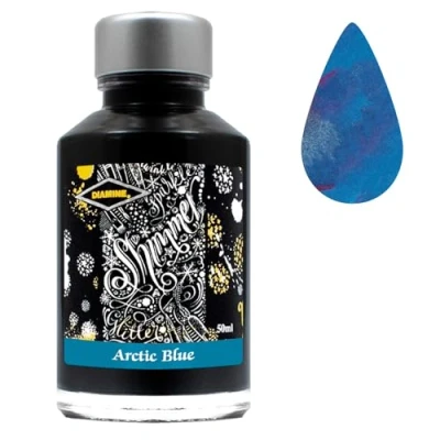 Imagen de Diamine 50ml Shimmering ink Arctic Blue