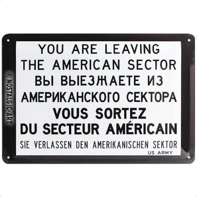 Imagen de Nostalgic Art Cartel de Chapa 20x30 cm You Are Leaving...