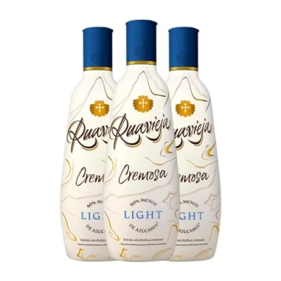 Imagen de Crema de Licor Rua Vieja Cremosa Light Ruavieja 70 cl (Caja 3 Botellas cl)