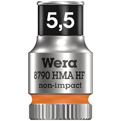 Imagen de WERA 05003720001 8790 HMA HF 5,5 Llave de vaso Zyklop con función sujeción 1/4&quot;