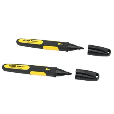 Imagen de STANLEY FatMax 0 47 312 Marcador punta fina color negro, pack x 2 uds