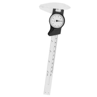 Imagen de Calibrador digital de plástico 0 150 mm Dial Vernier Caliper Gobernante Herramienta medida techo(blanco)