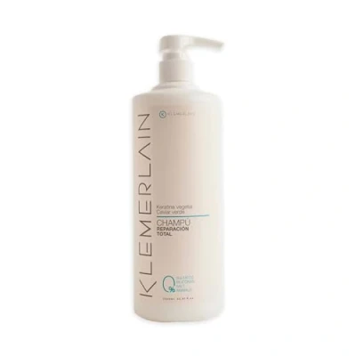 Imagen de K KLEMERLAIN Champu para Cabellos Dañados y Secos, Champú reparador e hidratante, Formulación zero: sin sulfatos, siliconas, Reconstructor capilar 1L