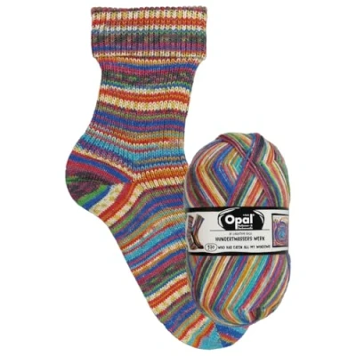 Imagen de Opal Nach Hundertwasser Edición 4055 970 (425m) 4 Capas Duradero Calcetín Hilado 1x100g