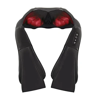 Imagen de Masajeador de Cuello y Hombros, Shiatsu Cervical Eléctrico con Función Calor, Espalda 3 Posiciones Ajustables, para Relajación Fatiga el Hogar la Oficina