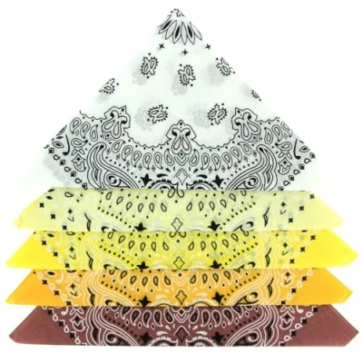 Imagen de Karl Loven EL BANDANA Lote de bandanas 100% Algodon primera calidad Paisley Panuelo Cabeza Cuello Bufanda Juego 5 Multicolore 1