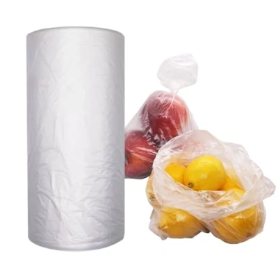 Imagen de SKIR&#039;CO (5000 unidades) bolsas de plástico transparente 22,5 x 40 cm, aptas para alimentos, polietileno alta densidad envasado en un rollo,