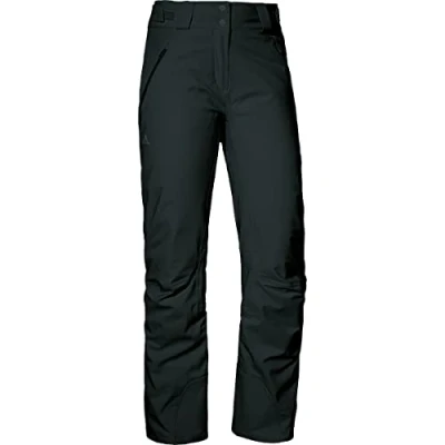 Imagen de Schöffel Weissach L esquí Resistentes al Agua y Viento, cálidos Pantalones de Nieve con Refuerzo contra Golpes paranieves, Mujer, Negro, 21
